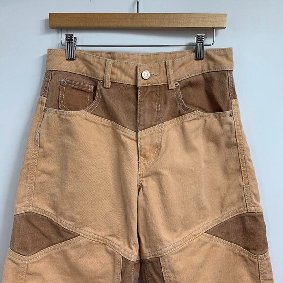 Urban Outfitters BDG Skater Girl Denim in Seamed Sand Jean Shorts SIze 24 - Picture 5 of 15